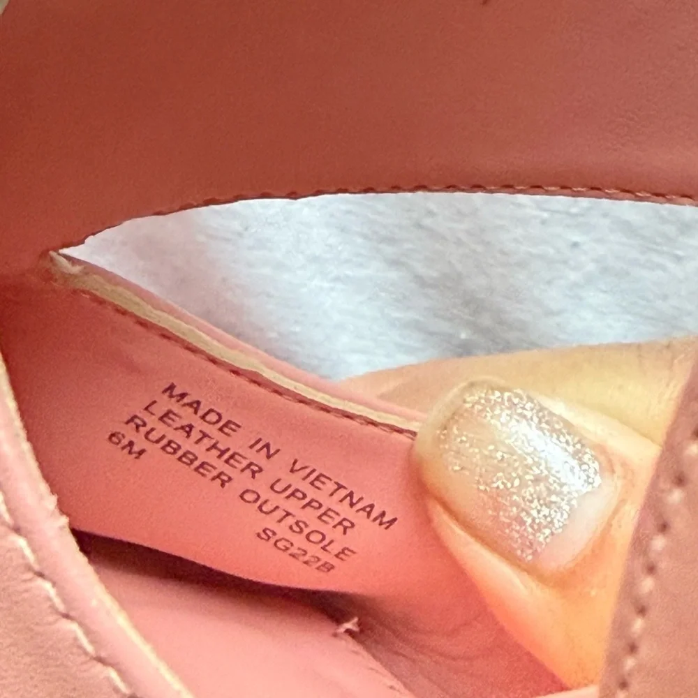 Michael Kors Rose Pink Leather Cross-Strap Slingback Heels